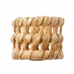 Carly Natural Napkin Rings, Set of Four cute desktop display