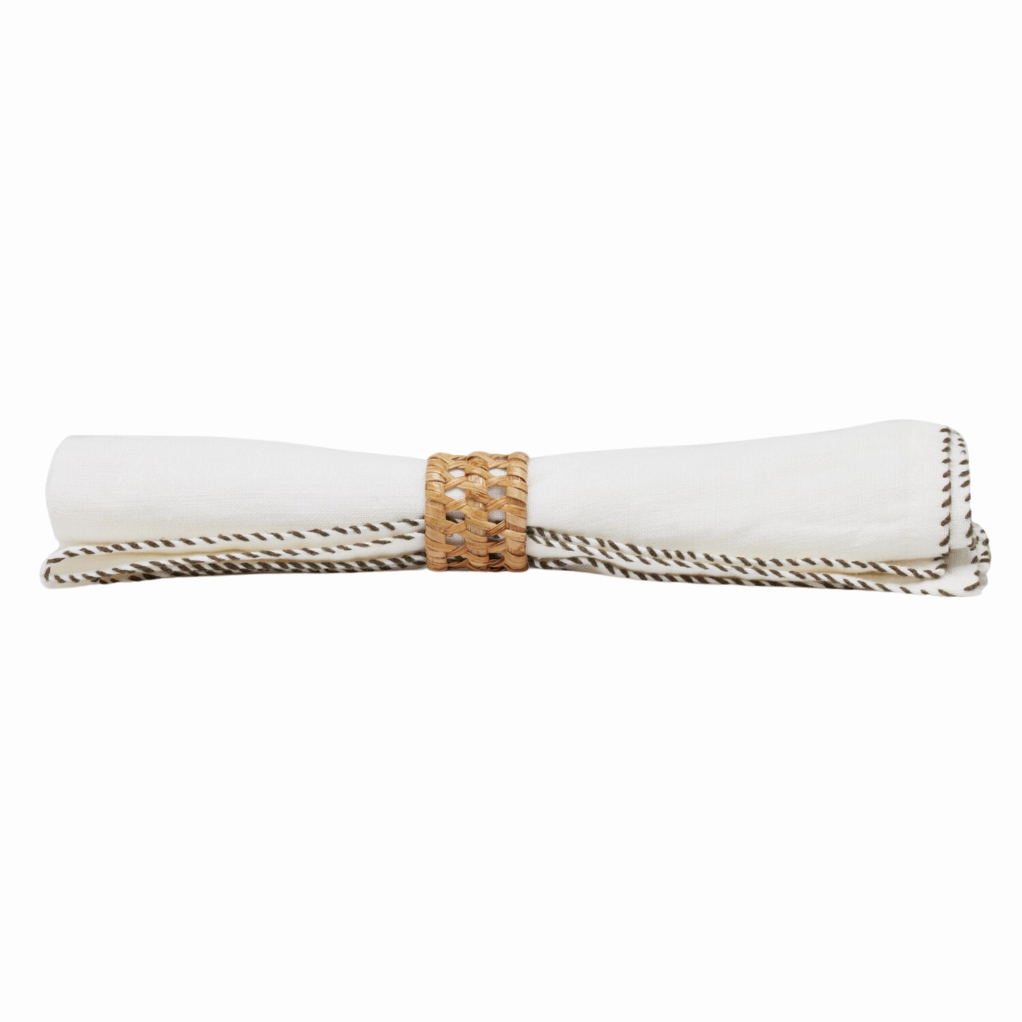 Carly Natural Napkin Rings, Set of Four