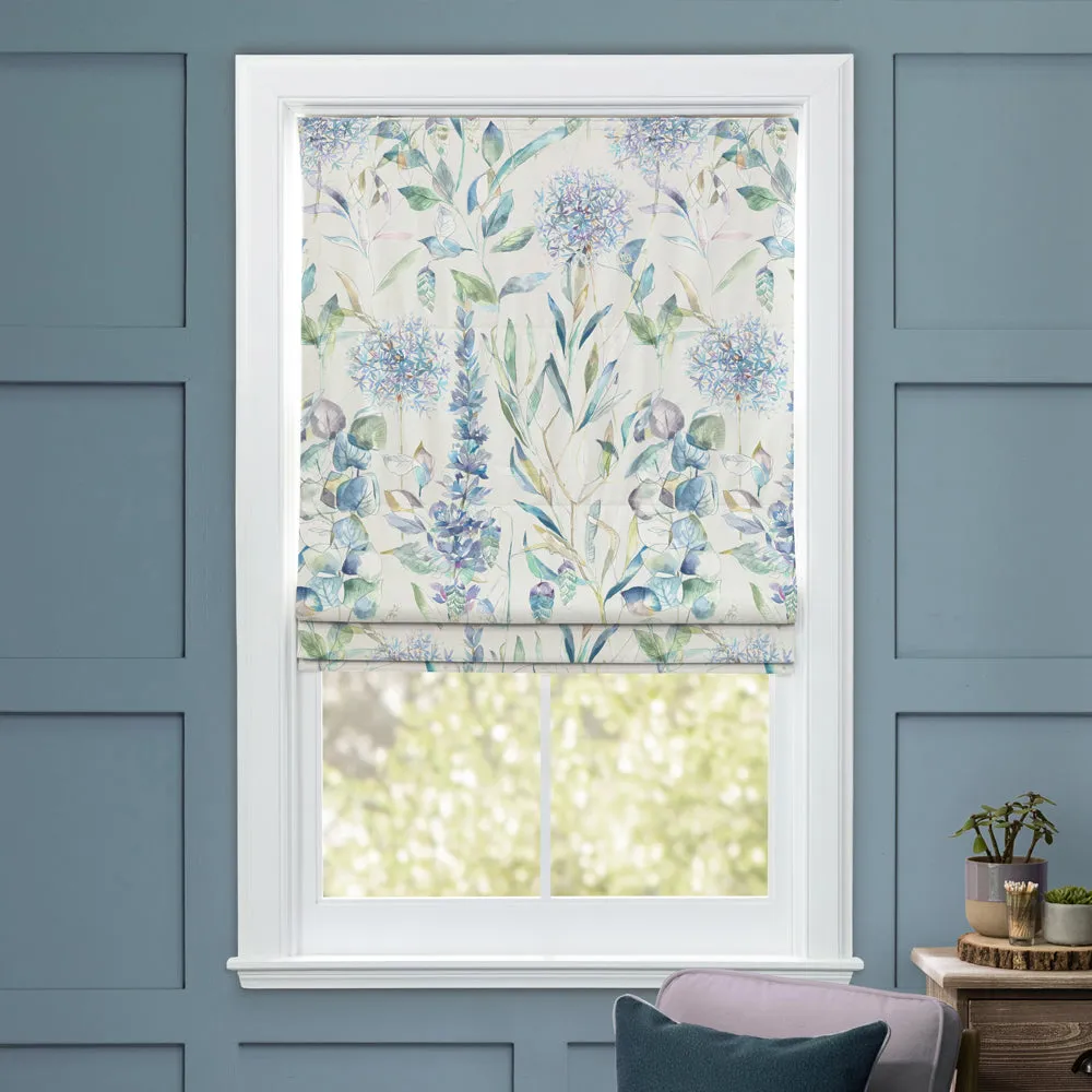 Carneum Floral Printed Cotton Made to Measure Roman Blinds Capri
