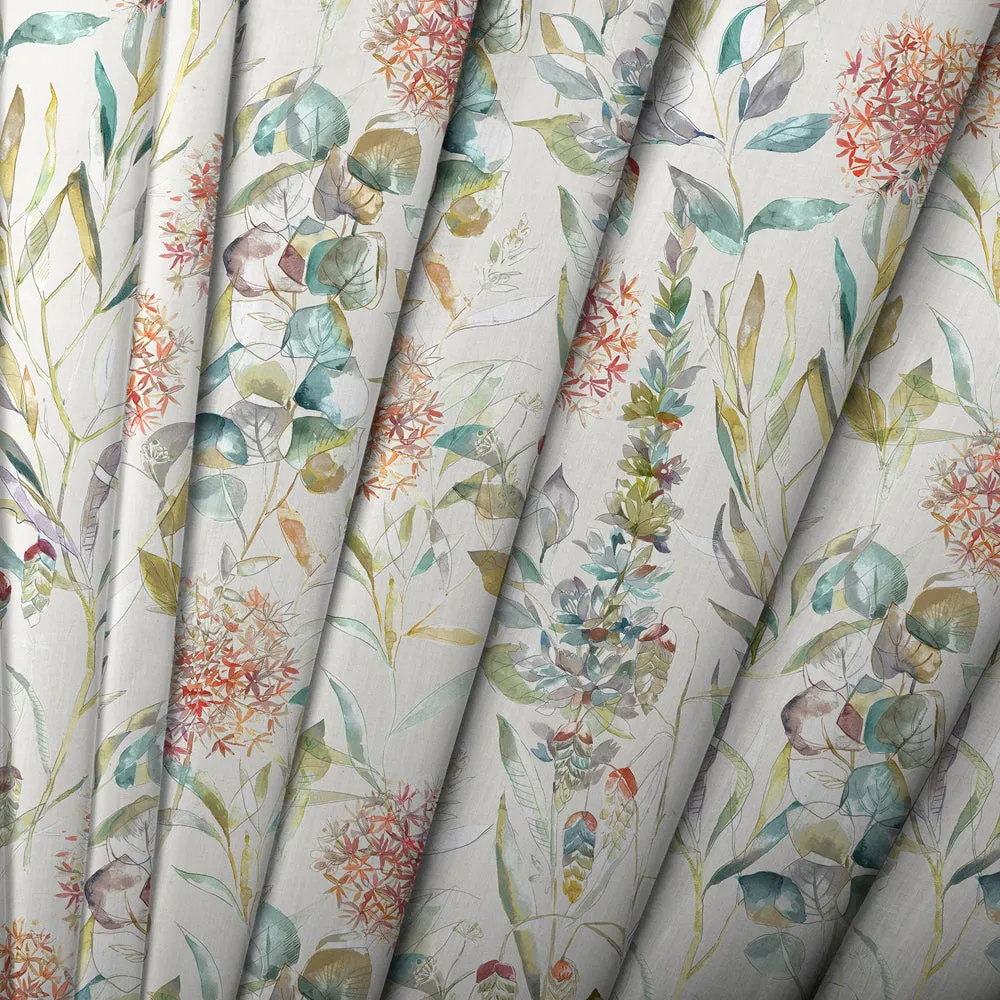 Carneum Floral Printed Cotton Made to Measure Roman Blinds Cinnamon