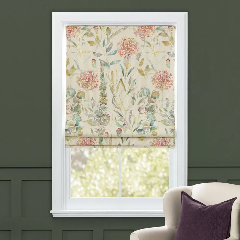 Carneum Printed Cotton Made to Measure Roman Blinds Cinnamon