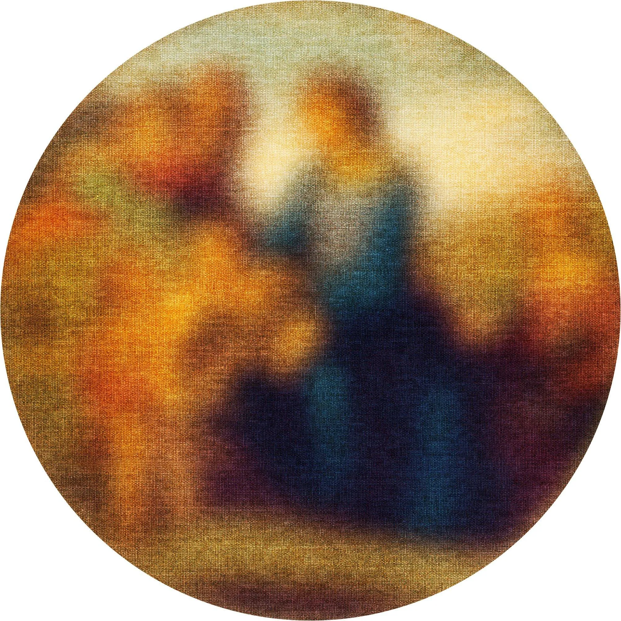 Carpet Blur Round neutral everyday carpet