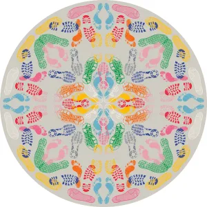 CARPET LET'S DANCE HUMAN TRACES LIGHT ROUND  NYNKE TYNAGEL neutral everyday carpet