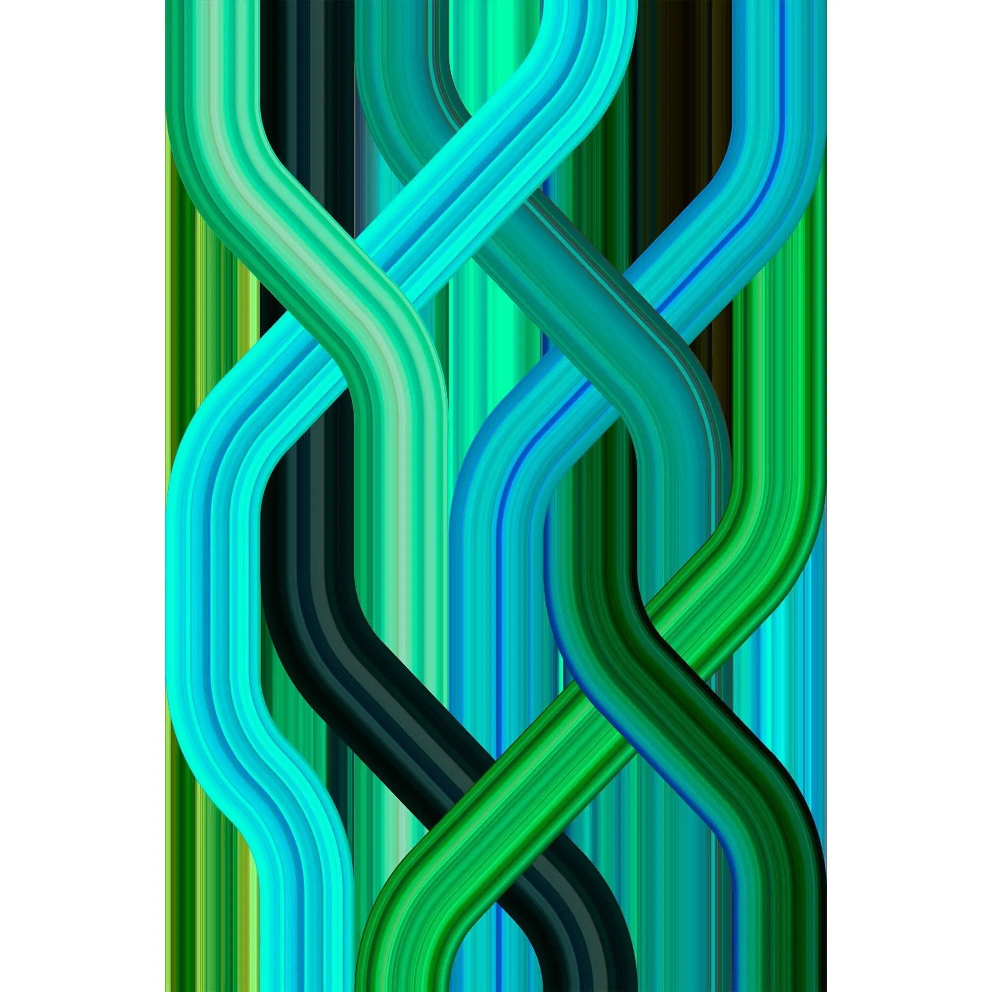 Carpet Wave Green Rectangular neutral everyday carpet