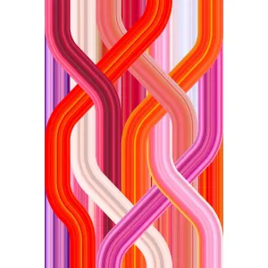 Carpet Wave Red Rectangular neutral everyday carpet