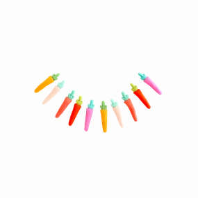 Carrot Felt Garland minimalist art object  