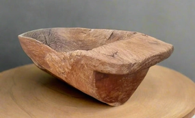 CARVED WOOD CENTER BOWL artistic wall mural