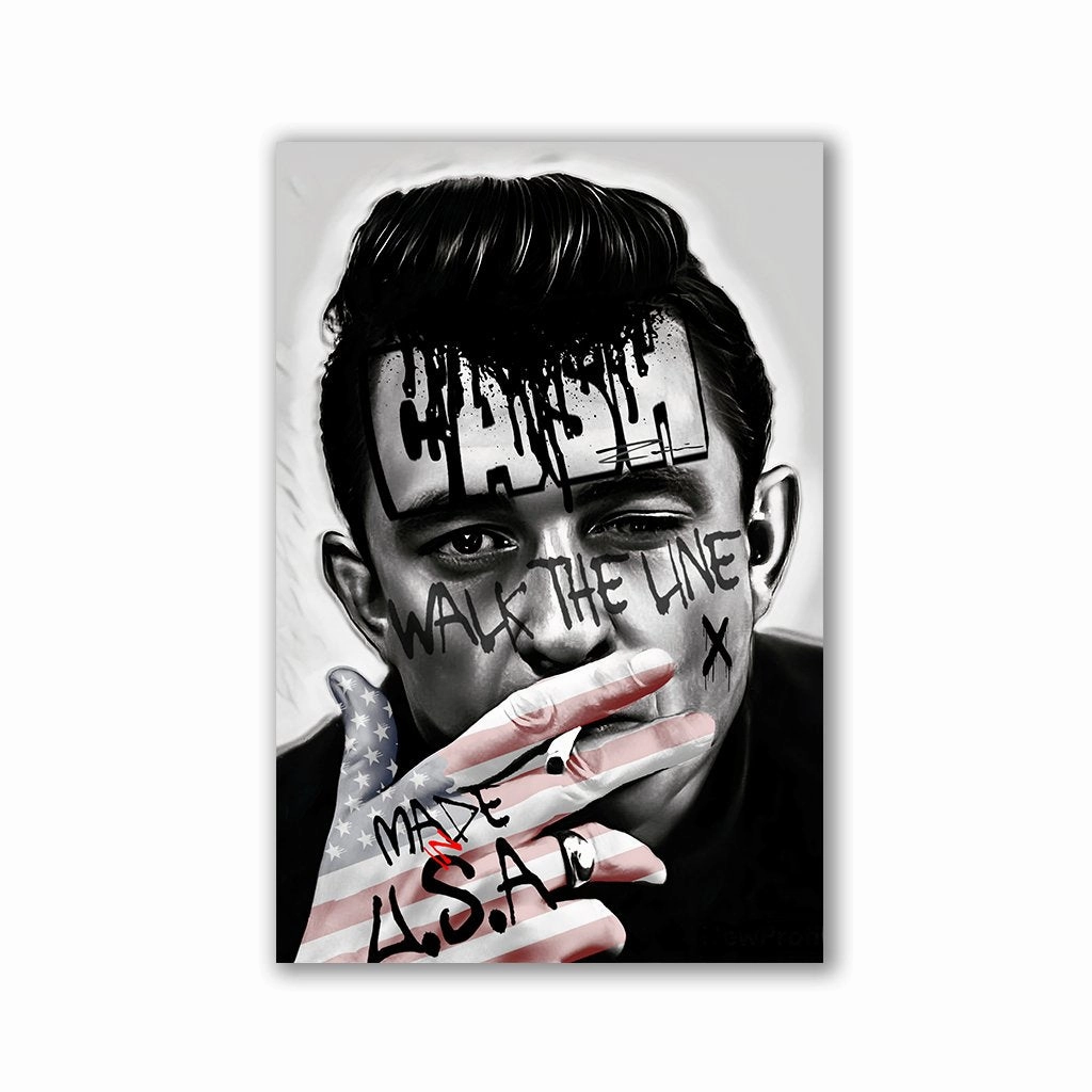 Cash by Zuppini framed mural artwork