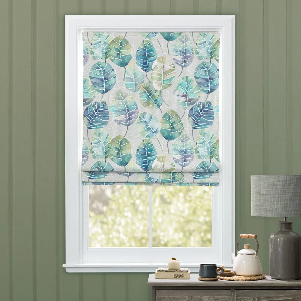 Cassava Printed Cotton Made to Measure Roman Blinds Capri