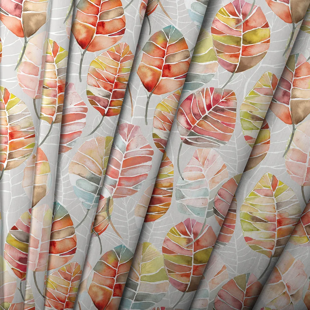 Cassava Printed Cotton Made to Measure Roman Blinds Cinnamon