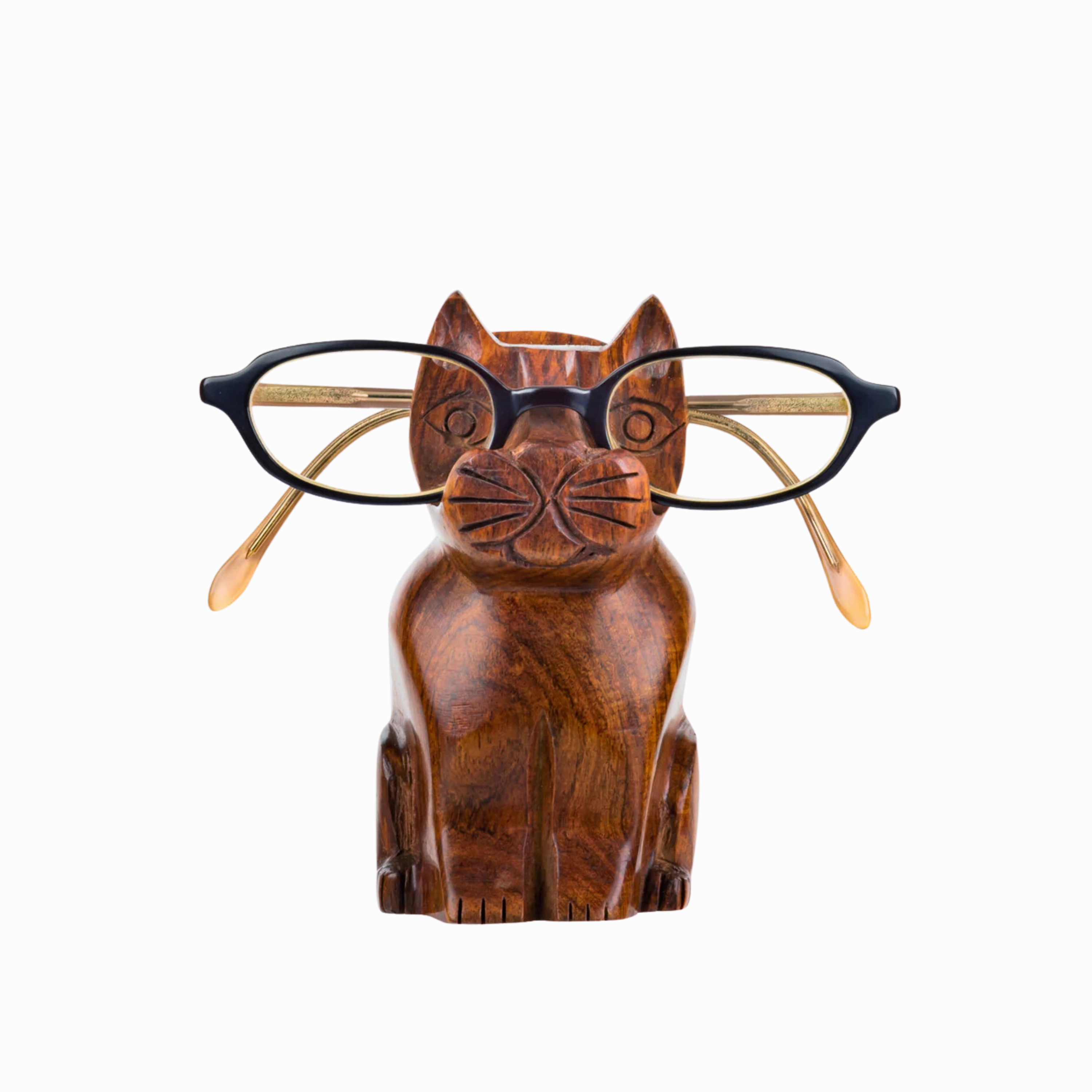Cat Eyeglass Holder Stand minimalist art object  