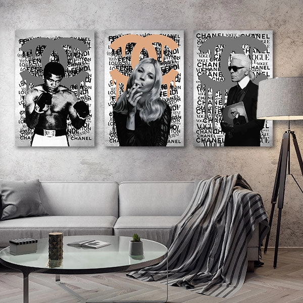 CC BRAND - Triptych by RS Artist 
