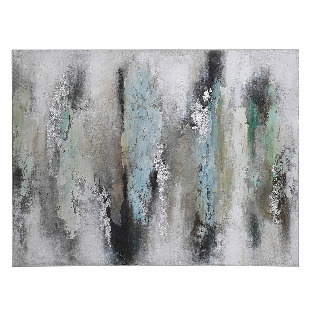 Celadon Abstract Textural Painting 120cm modern mural painting