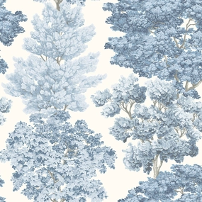 Central Park Wallcovering in Light Blue paper wall covering