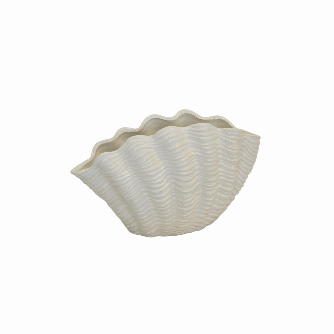 Ceramic Adora Clam Shell Vase