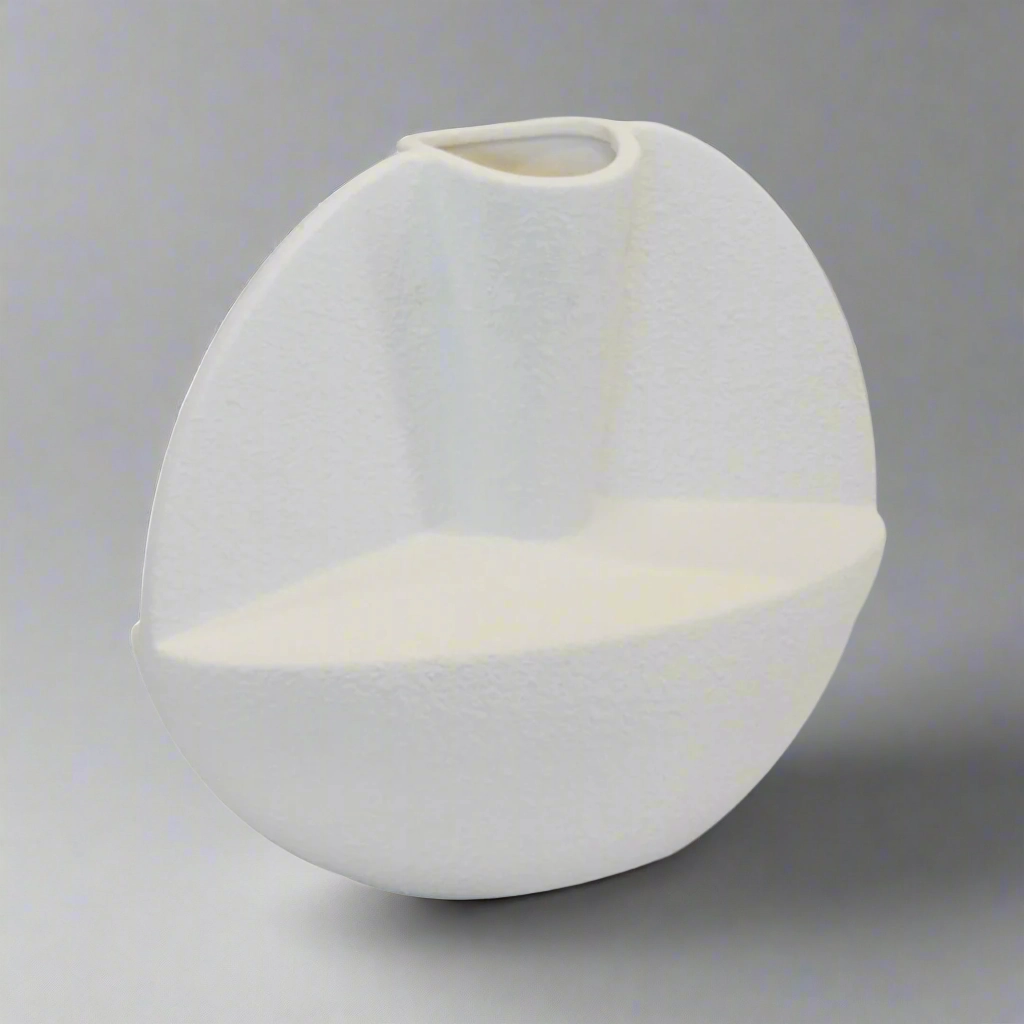 Ceramic arhaus wing vase white decorative home ornament