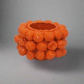 CERAMIC MANDARIN VASE SHORT decorative home ornament