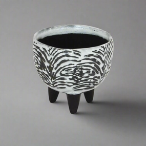 Ceramic zebra footed small decorative home ornament