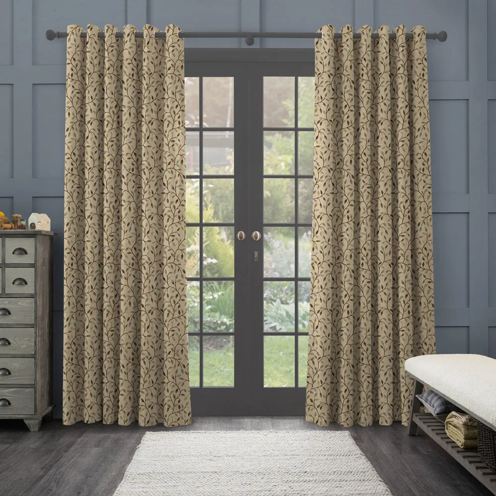 Cervino Woven Jacquard Made to Measure Curtains Aqua