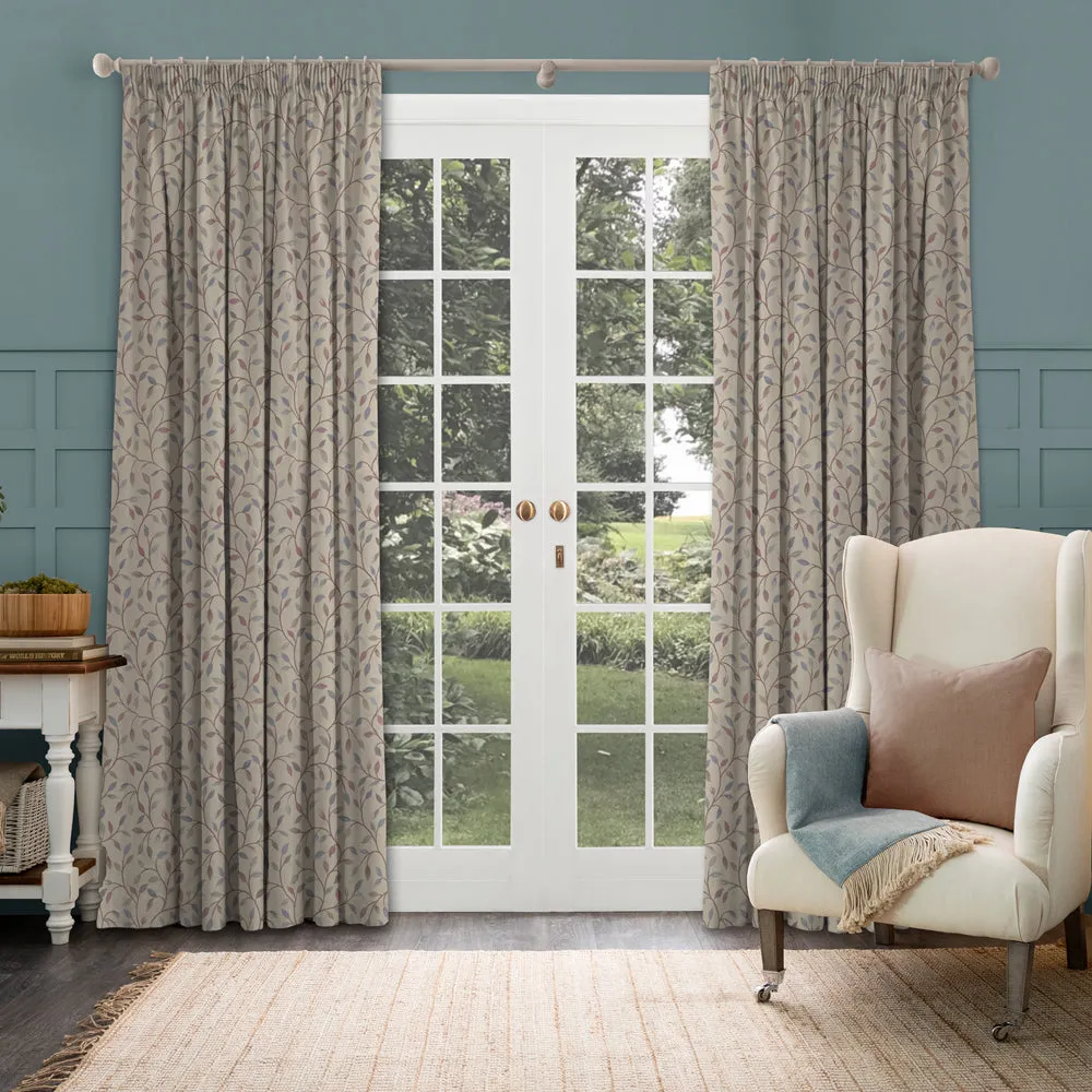 Cervino Woven Jacquard Made to Measure Curtains Blush