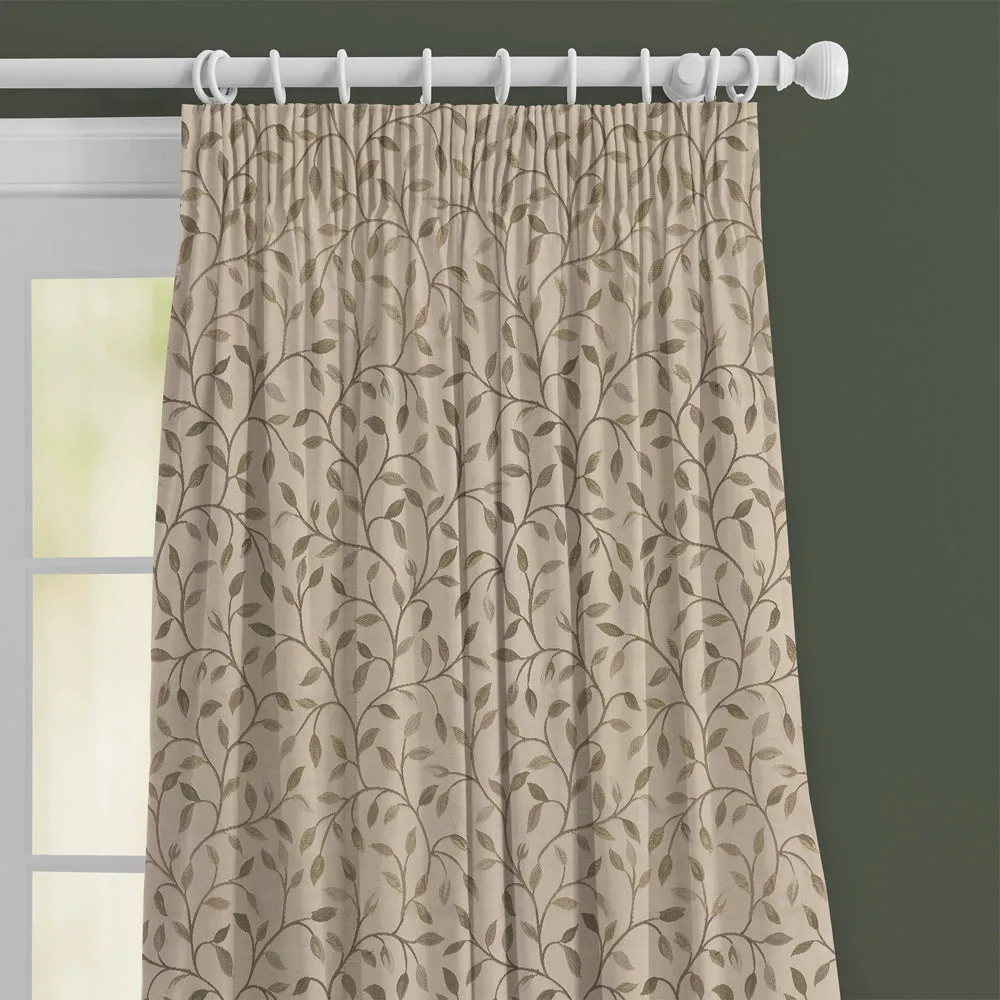 Cervino Woven Jacquard Made to Measure Curtains Catkin