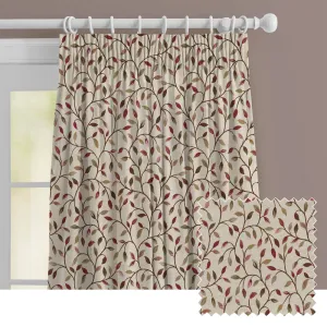 Cervino Woven Jacquard Made to Measure Curtains Damson chic floor carpet  