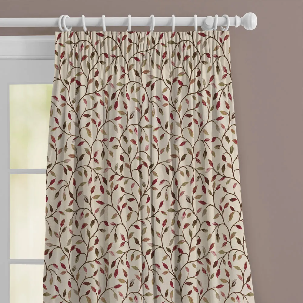 Cervino Woven Jacquard Made to Measure Curtains Damson