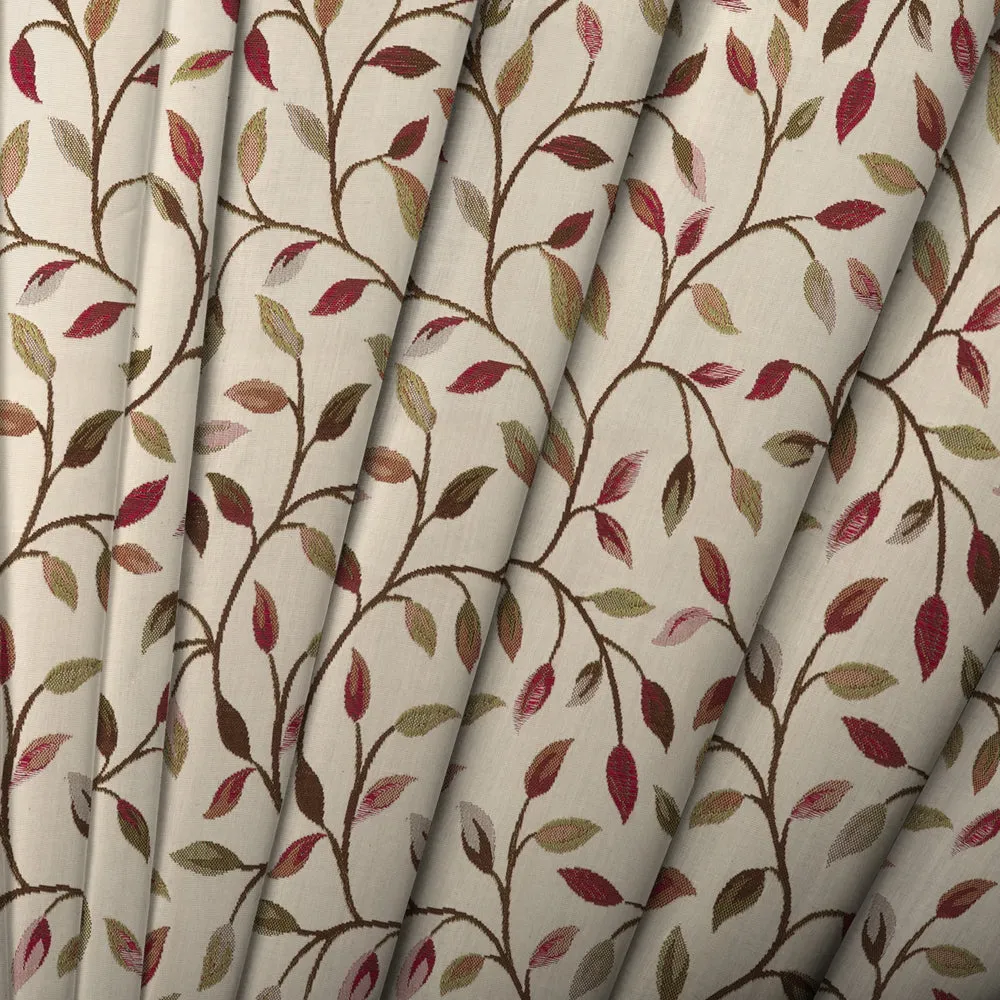 Cervino Woven Jacquard Made to Measure Curtains Damson