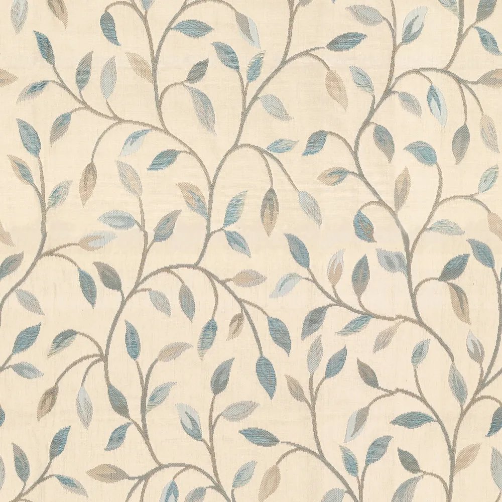 Cervino Woven Jacquard Made to Measure Curtains Duck Egg