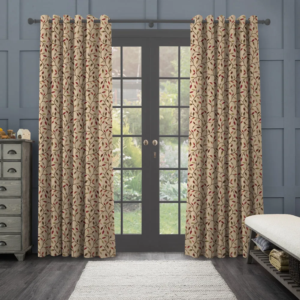 Cervino Woven Jacquard Made to Measure Curtains Elderberry