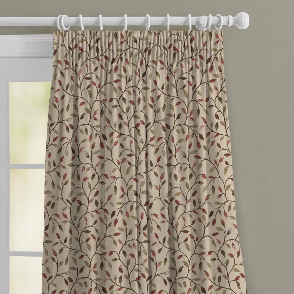 Cervino Woven Jacquard Made to Measure Curtains Forest Green