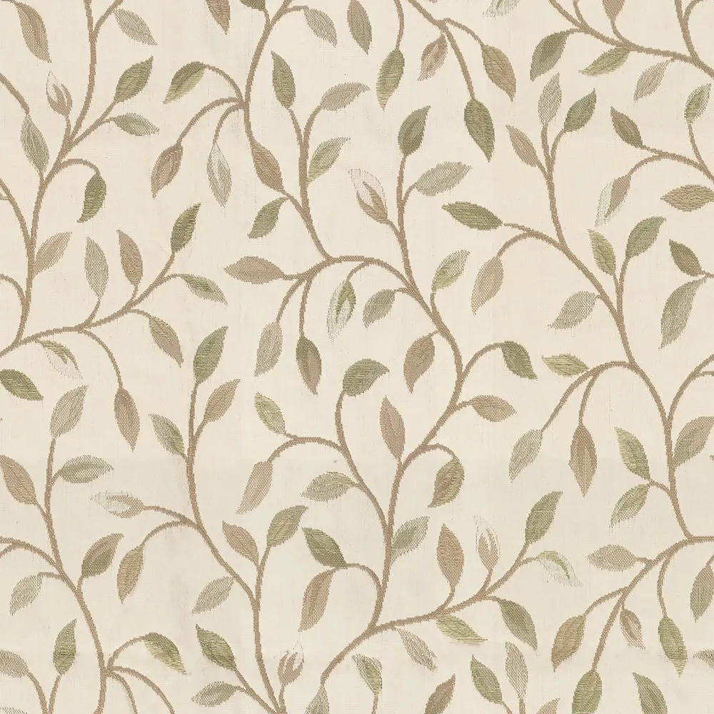 Cervino Woven Jacquard Made to Measure Curtains Lichen