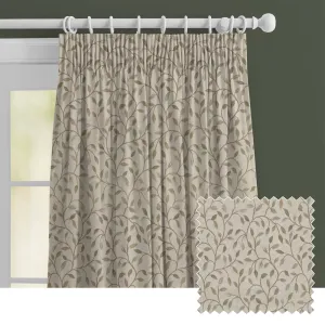 Cervino Woven Jacquard Made to Measure Curtains Lichen chic floor carpet  