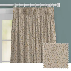 Cervino Woven Jacquard Made to Measure Curtains Opal chic floor carpet  