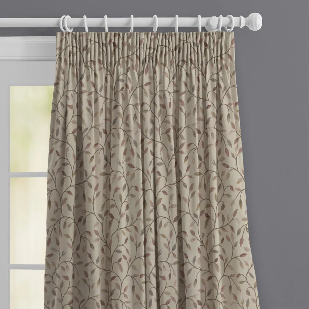 Cervino Woven Jacquard Made to Measure Curtains Pearl