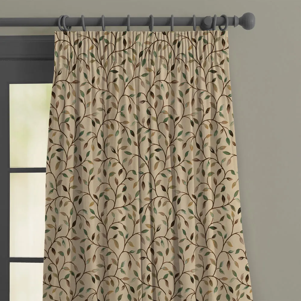 Cervino Woven Jacquard Made to Measure Curtains Petrol