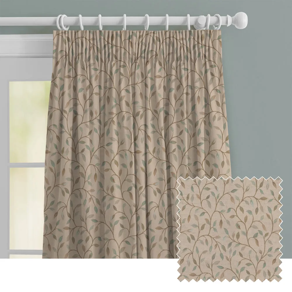 Cervino Woven Jacquard Made to Measure Curtains Robins Egg chic floor carpet  