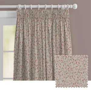 Cervino Woven Jacquard Made to Measure Curtains Rose Hip chic floor carpet  