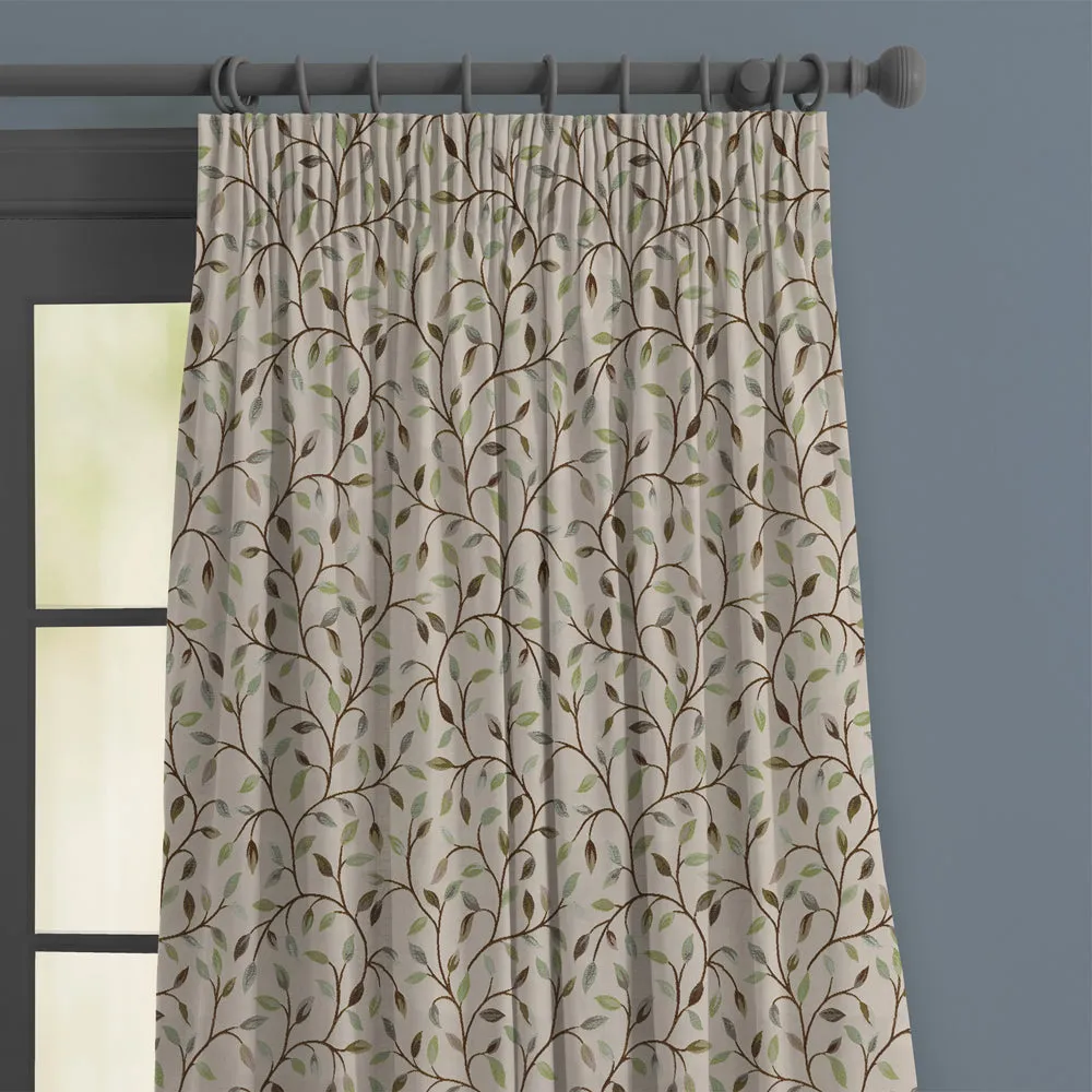 Cervino Woven Jacquard Made to Measure Curtains Winter Frost