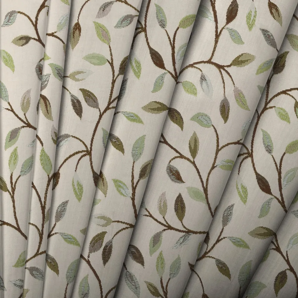 Cervino Woven Jacquard Made to Measure Curtains Winter Frost