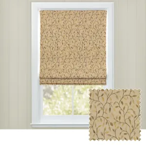 Cervino Woven Jacquard Made to Measure Roman Blinds Autumn chic floor carpet  
