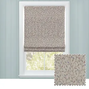 Cervino Woven Jacquard Made to Measure Roman Blinds Blush chic floor carpet  