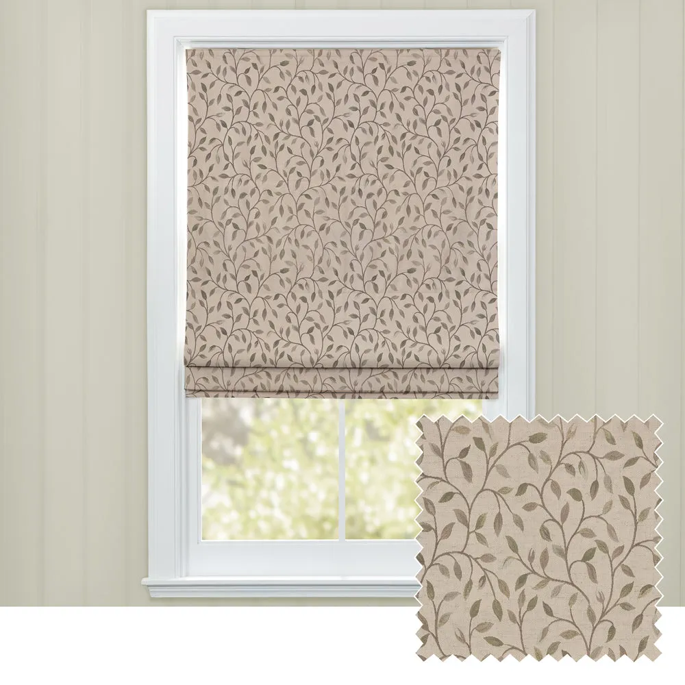Cervino Woven Jacquard Made to Measure Roman Blinds Catkin chic floor carpet  