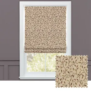 Cervino Woven Jacquard Made to Measure Roman Blinds Cream Heather chic floor carpet  