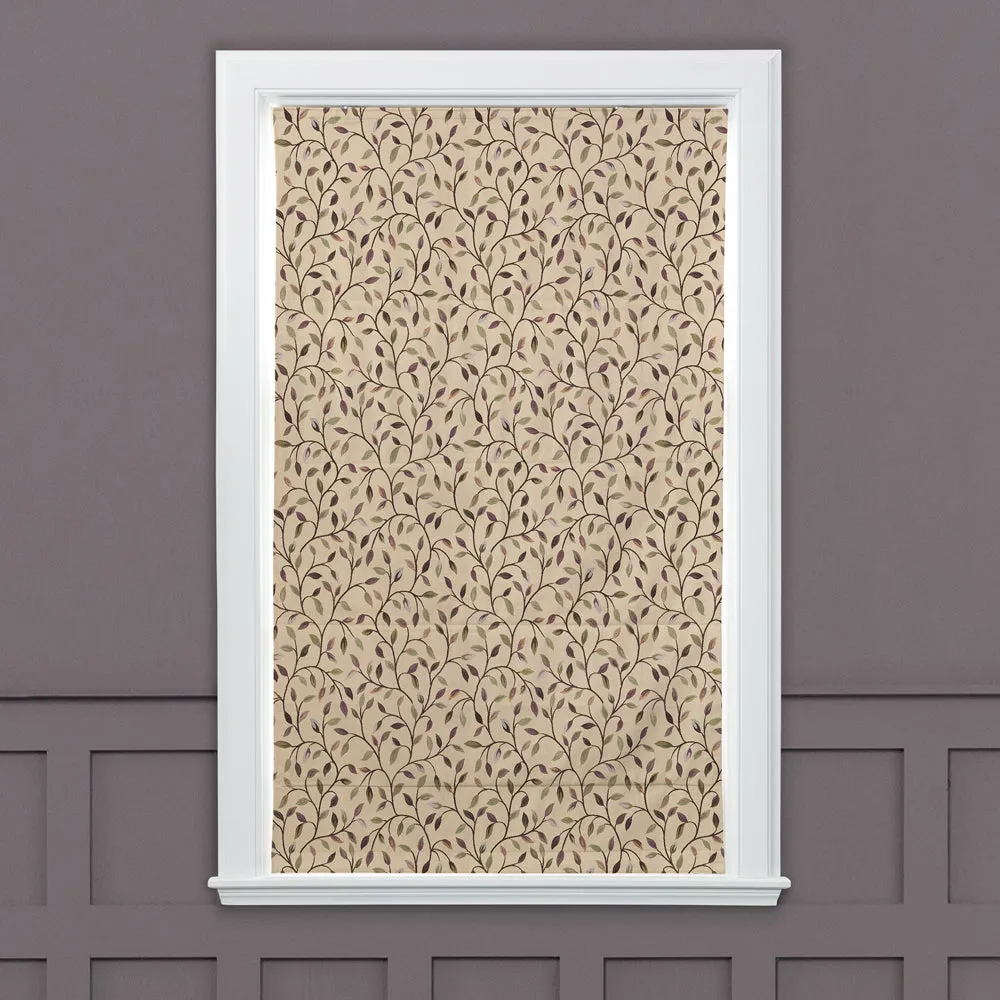 Cervino Woven Jacquard Made to Measure Roman Blinds Cream Heather