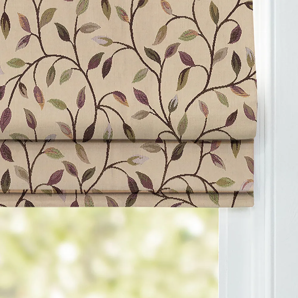 Cervino Woven Jacquard Made to Measure Roman Blinds Cream Heather