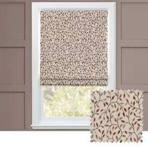 Cervino Woven Jacquard Made to Measure Roman Blinds Damson chic floor carpet  
