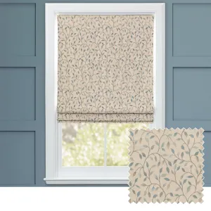 Cervino Woven Jacquard Made to Measure Roman Blinds Duck Egg chic floor carpet  