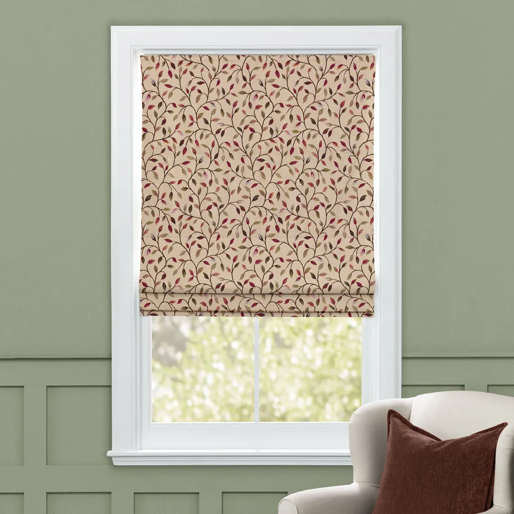 Cervino Woven Jacquard Made to Measure Roman Blinds Elderberry