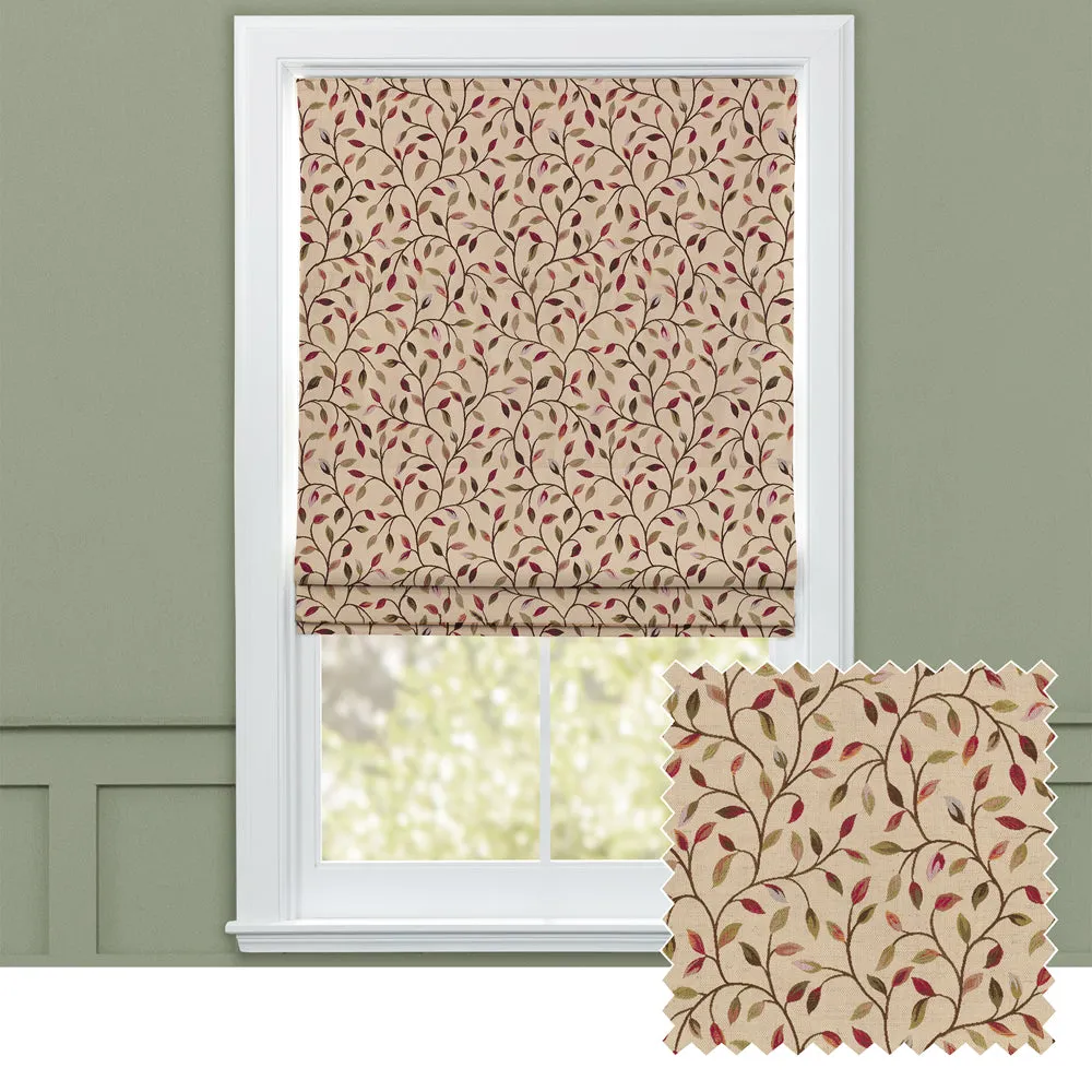 Cervino Woven Jacquard Made to Measure Roman Blinds Elderberry chic floor carpet  